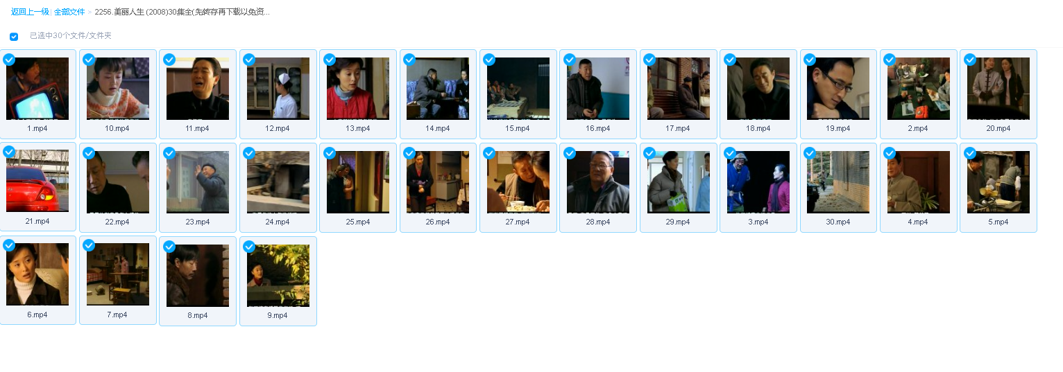 美丽人生 (2008)30集全(先转存再下载以免资源丢失）