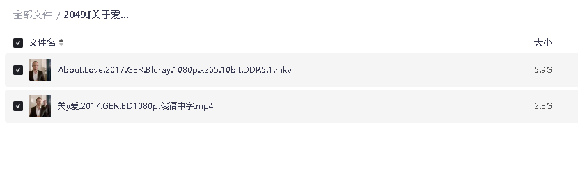 [关于爱][2017][俄语中字][1080P蓝光][5.9G]」(先转存再下载以免资源丢失）