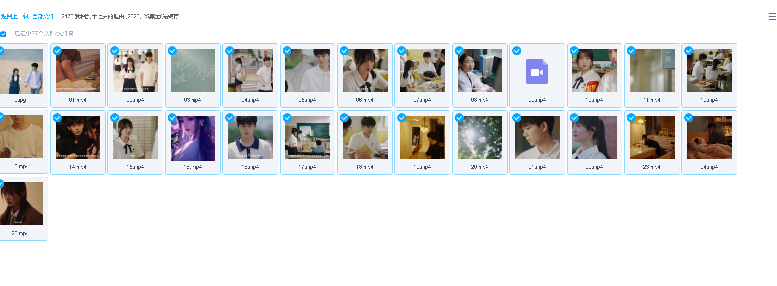 我回到十七岁的理由 (2023) 25集全(先转存再下载以免资源丢失）